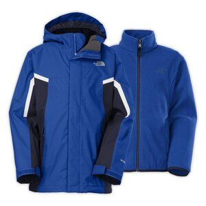 Boys BLUE The North Face NIMBO triclimate jacket-2 in 1-w/ Removable Fleece XL